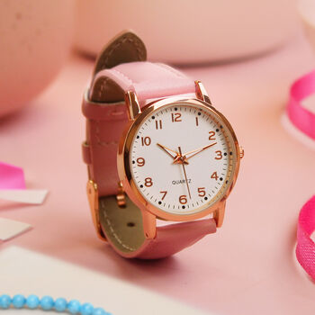 Personalised Girls Pink Watch, 2 of 3