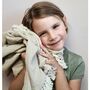 Personalised Baby Muslin Blanket In Soft Beige, thumbnail 3 of 8