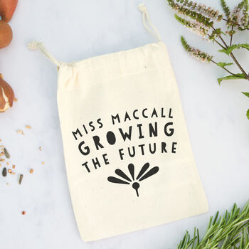 'Growing The Future' Teacher Gift Bag With Seeds, 2 of 3