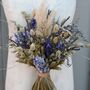 Wedding Dried Flower Bouquet Meadow Blues Left, thumbnail 2 of 5