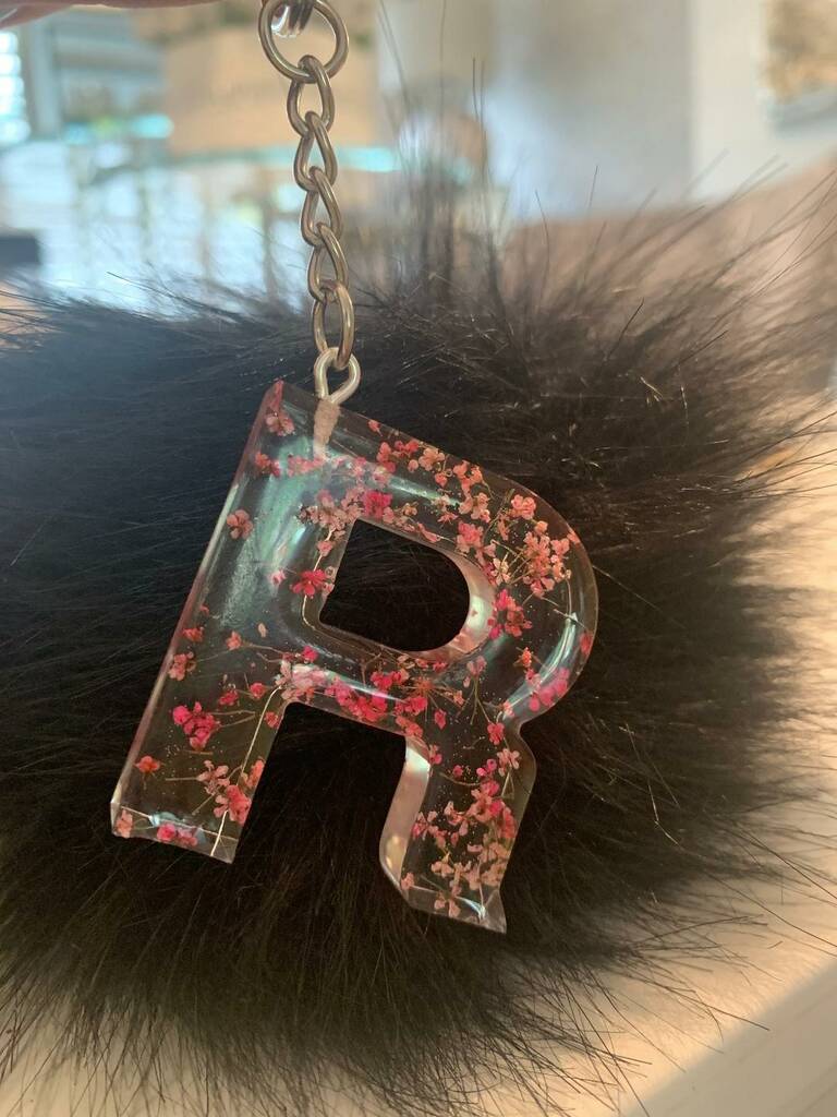 Personalised Resinl Glass Keyring Gift By Sassy Bloom As Seen On Tv