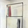 Laura Dark Steel Pipe Freestanding Double Clothes Rail, thumbnail 6 of 7