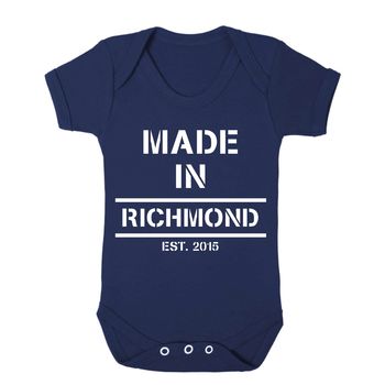 Personalised 'Made In…' Babygrow, 6 of 8