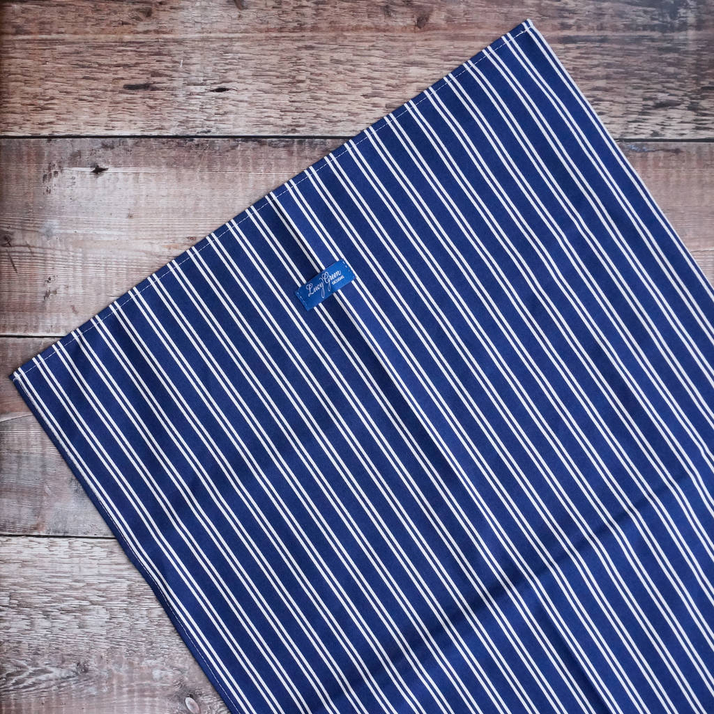 blue striped tea towel by lucy green designs | notonthehighstreet.com