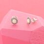 Opal Flower Details Stud Earrings, thumbnail 1 of 2