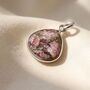 Sterling Silver Pink Tourmaline Pendant Charm, thumbnail 1 of 2