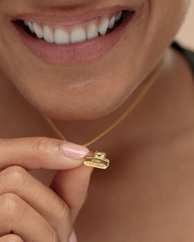 18ct Gold Vintage Camera Charm Necklace, 2 of 7