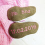 Personalised Embroidered Leather Hedgehog Baby Shoes, thumbnail 5 of 5