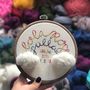 Personalised New Baby Rainbow And Cloud Embroidery Hoop, thumbnail 4 of 5