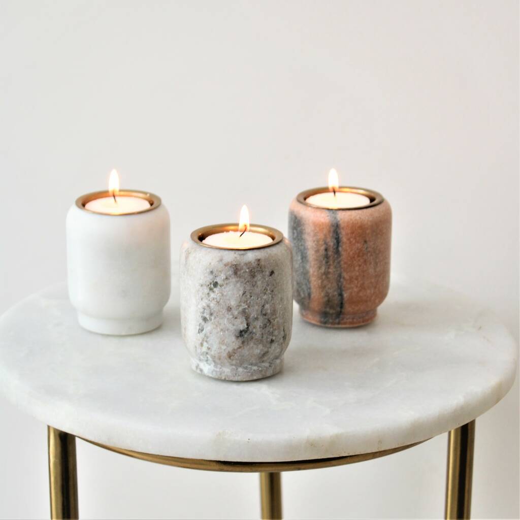 Marble Tealight Holder By Ella James