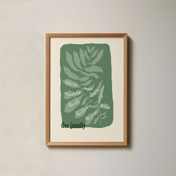 Personalised Family Tree Print, 6 of 8