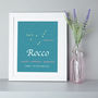 Personalised Name And Star Sign Print, thumbnail 2 of 12