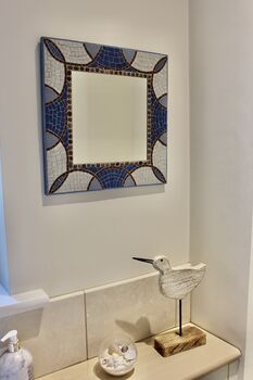 Handmade Mosaic Mirror Pebbles, 4 of 4