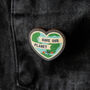 Save Our Planet Wooden Heart Pin, thumbnail 2 of 2