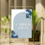 Blue Cards And Gifts Wedding Sign Board, thumbnail 2 of 5