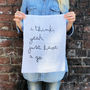 Personalised Typographic Linen Framed Print, thumbnail 4 of 5
