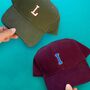 Adults Personalised Embroidered Varsity Initial Cap, thumbnail 5 of 5