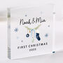 Couple’s First Christmas Gift Acrylic Block, thumbnail 1 of 5