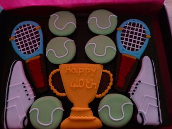 Personalised Tennis Biscuit Tin, 5 of 8