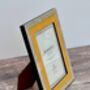 Natalini Yellow And Gold Houndstooth Photo Frame, thumbnail 3 of 4