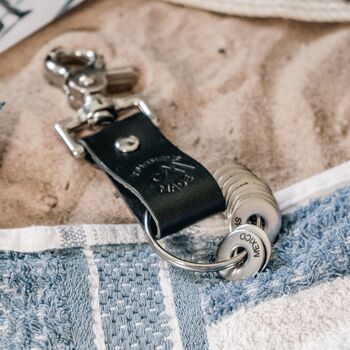 Personalised Leather Travel Keyring And Tokens, 7 of 11