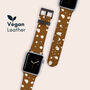 Caramel Spots Vegan Leather Apple Watch Band, thumbnail 1 of 7