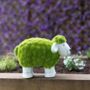 Sheep Garden Ornament Large Moss Stone Grass Effect, thumbnail 2 of 8