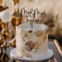 Wooden Script Our Forever Wedding Cake Topper Fa7, thumbnail 5 of 9