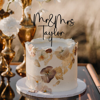 Wooden Script Our Forever Wedding Cake Topper Fa7, 5 of 9