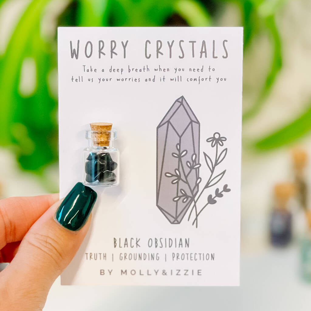 Worry Crystals Black Obsidian