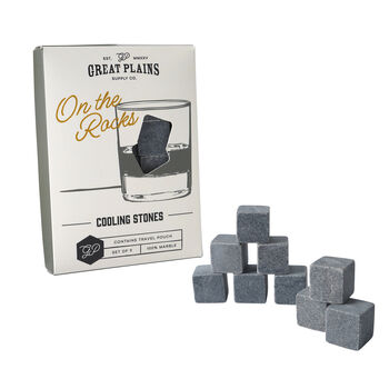 Great Plains Set Of Nine Cooling Stones | Bar Accessory | Fathers Day | Novelty Gift, 3 of 9
