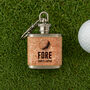 'Fore Shots Later…' Mini Cork Hip Flask Keyring | Celebration | Birthday, thumbnail 1 of 2