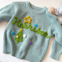 Hand Felted Personalised Christmas Jumper – 100% Cotton, thumbnail 3 of 8