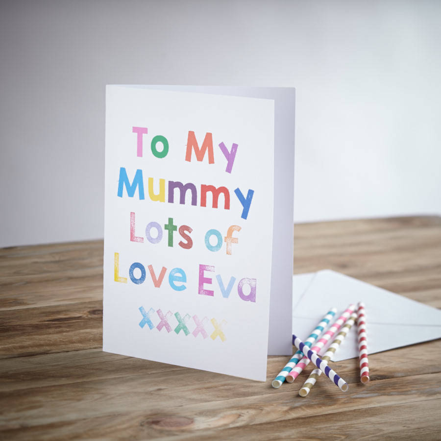 Personalised My Mum Mothers Day Card By Pink Biscuits