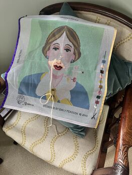 Virginia Woolf Tapestry Kit With 100% British Wool, 4 of 5