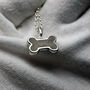 Dog Cremation Gift, Dog Memorial Necklace, Dog Memorial Keepsake, Dog Ash Gift, Dog Cremation Pendant, Dog Bone Necklace, Dog Ash Necklace, thumbnail 4 of 5