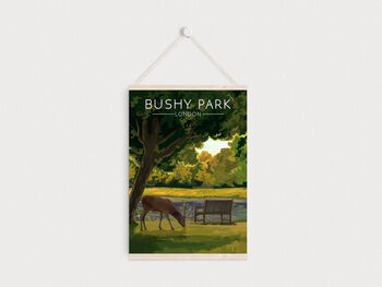 Bushy Park London Travel Poster Art Print, 5 of 7