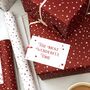 Recycled Red Stars Wrapping Paper Stickers, thumbnail 4 of 4