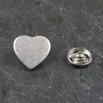 Sterling Silver Heart Pin Gap Year Gift, 3 of 8