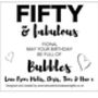 Personalised 50th Prosecco Gift Label Nifty, thumbnail 4 of 4
