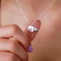 Sterling Silver Acorn And Disc Charm Necklace, thumbnail 1 of 7