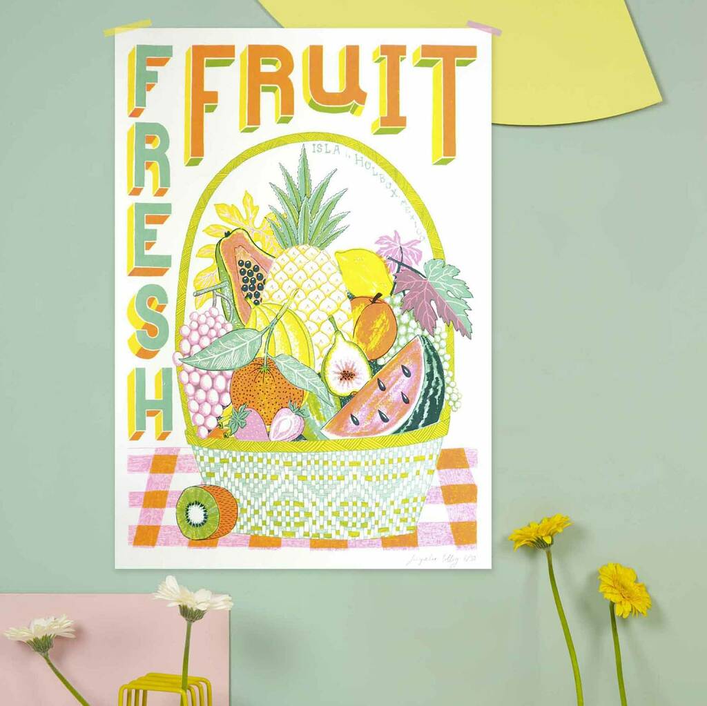 A2 'Fresh Fruits' Silk Screen Print, 1 of 7