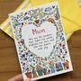 Personalised Sunshine Garden Mother's Day Card For Mum, thumbnail 1 of 4