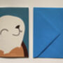 Handmade Sea Otter And Baby Pup Pop Up Card, thumbnail 5 of 5