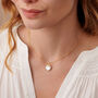 Pearl 30th Wedding Anniversary Initial Necklace In Gold Vermeil, thumbnail 2 of 7