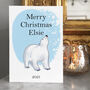 Personalised Polar Bear Christmas Card, thumbnail 1 of 2