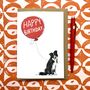 Personalised Border Collie Birthday Card, thumbnail 5 of 5