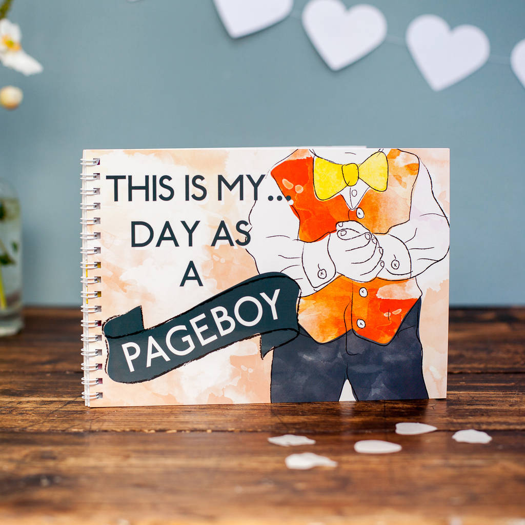 This Is My Day As A Pageboy Memory Book By The Chiswick Gift Company