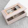Personalised Pink And Rose Gold Photo Jewellery Chest, thumbnail 1 of 4