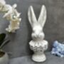 37cm Off White Stone Effect Rabbit Bust Statue Ornament, thumbnail 9 of 12